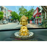 Tượng phật thích ca mâu ni đính đá đầu có lò xo