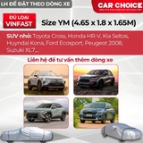Bạt phủ toàn xe 3 lớp dập nhôm size