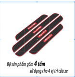 Bộ 4 miếng cao su dán bậc cửa logo sport và các hãng xe