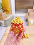 Bao hũ tiền đỏ trang trí