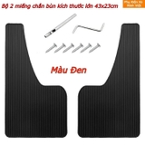 Bộ 2 tấm cao su chắn bùn thể thao KT 43x23 kèm ốc vít - Size lớn