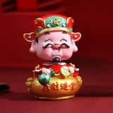 Ông thần tài hũ tiền trang trí taplo ( mẫu cao )