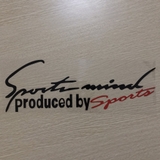 Tem dán decal Sport mind produced by Sports - tem dán nắp capo size 31x11cm