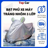 Bạt phủ xe máy cao cấp loại dày dặn phù hợp hầu hết các dòng xe (WAVE,SH,Vision,...).Bạt che xe máy tráng nhôm chống UV