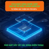 Tẩu Sạc Ô Tô OZIO 66W 3 Cổng PD Siêu Nhanh Có Đồng Hồ LED Báo Điện Áp Acquy, Chống Cháy Nổ Bảo Vệ Thiết Bị