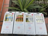 Dây sạc 3 đầu 5A ( Bạc, Đỏ, Đen, Xanh, Vàng )