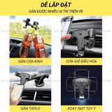 Giá đỡ điện thoại cài cửa gió điều hoà V8 chất liệu nhựa ABS cứng cáp cao cấp, có thể xoay 360 độ