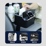 (4 in 1) Hộp đựng đồ 4 ngăn đa năng đặt trên tỳ tay trong xe màu - HTT