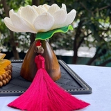 Bình Mộc Liên Hoa Trang Trí Tượng Phật - Trụ Gỗ Mộc Liên Hoa Decor Tượng Phật Tinh Dầu Thơm Cao Cấp