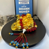 Tượng di lặc ngọc dáng nằm đặt taplo