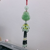 Khánh treo xe phong thủy, dây tua rua đá