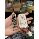 (TPU) Ốp khóa mạ nhựa dẻo silicon hãng xe TOYOTA