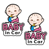 Tem dán phản quang Baby In Car  size 11x11cm