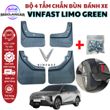 (KH) Bộ 4 Tấm Chắn bùn ô tô Vinfast VF3, F5,VF6, VF7, VF8 hạn chế bùn đất bắn lên xe MẪU 3D Mới nhất đầy đủ phụ kiện