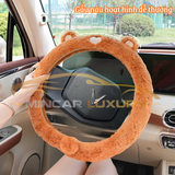 Bọc vô lăng tai mèo chất liệu lông thỏ mềm