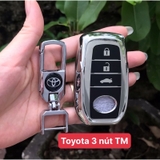 (TPU) Ốp khóa mạ nhựa dẻo silicon hãng xe TOYOTA