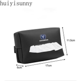 Hộp Da Đựng Khăn Giấy Gắn Chỗ Tỳ Tay Xe Ô Tô , Treo Sau Ghế , Kính Chắn Nắng , Taplo Bằng Da PU Cao Cấp Mix logo xe