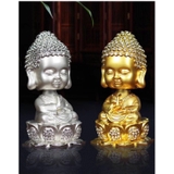 Tượng phật thích ca mâu ni đính đá đầu có lò xo