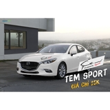 Tem dán decal Sport mind produced by Sports - tem dán nắp capo size 31x11cm