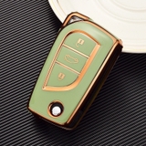 (TPU) Ốp khóa mạ nhựa dẻo silicon hãng xe TOYOTA