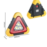 Đèn LED Cảnh Báo Nguy Hiểm Đa Năng Hình Tam Giác Kiêm Pin Sạc Dự Phòng Cho Ô Tô