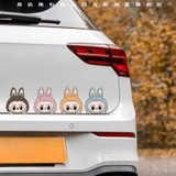 Tem decal trang trí ngoại thất xe hơi Mí Mắt Vết Xước Labubu