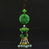 Khánh treo xe phong thủy, dây tua rua đá