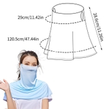 Khẩu trang băng lụa, che nắng toàn diện cho khuôn mặt, khẩu trang nam nữ, chống tia UV, chống bụi