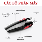 Hút bụi cầm tay cắm cổng usb công suất 120W - sạc pin - hộp đen