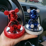 Bearbrick series - Gấu cổ nơ đính đá chứa sáp thơm màu