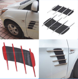 Bộ 2 mang cá 4T dán sườn giả hốc gió trang trí ô tô