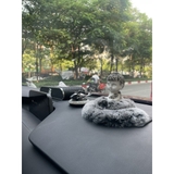 Tượng Phật Thích Ca Đính Đá Lông Thỏ Sang Trọng Trang Trí Ô Tô