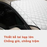 Bạt phủ kính lái xe ô tô - bạt kính lái 4 lớp tráng nhôm cách nhiệt-Fom cũ