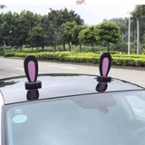 Bộ 2 Miếng Dán Tai Mèo , Tai Thỏ , Pikachu Dễ Thương Trang Trí Nóc Xe Ô Tô