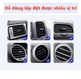 Giá đỡ điện thoại cài cửa gió điều hoà V8 chất liệu nhựa ABS cứng cáp cao cấp, có thể xoay 360 độ