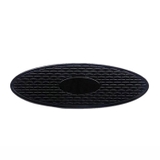 Thảm chống trượt hình oval siêu dính màu đen size