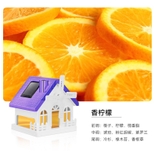 Nước hoa ô tô mô hình ngôi nhà MY HOME có cánh quạt xoay bằng nlmt dung tích 40ml