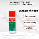 Tẩy băng keo, nhựa đường, vết băng dính CAMEL 450ml