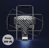 Giá đỡ điện thoại cài cửa gió điều hoà V8 chất liệu nhựa ABS cứng cáp cao cấp, có thể xoay 360 độ