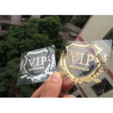 Nhãn Dán Trang Trí Cửa Sổ Xe Hơi Bằng Chất Liệu Nhôm In Logo VIP