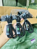 Cáp sạc 3 đầu J99 100W bọc dù chân sạc mạ thiếc, có màn led hiển thị, chip thông minh kiểm soát và điều chỉnh dòng điện dài 1.2 mét