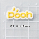 Phụ kiện icon hoạt hình chất liệu cao su và vải bông gắn đa dạng