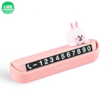 Bảng Ghi Số Điện Thoại Hình Gấu Nâu Line Friends Kiểu Hàn Quốc Trang Trí Xe Hơi