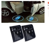 Bộ 2 đèn led cảm biến cảnh báo mở cửa chiếu logo hãng