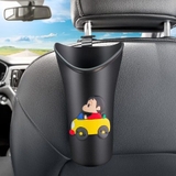 Cốc đựng ô đen trơn - thùng rác mini treo sau ghế