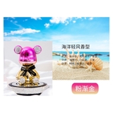 Gấu Sáp Thơm Đính Đá LUCKEY BER Ngồi Mang Hương Thơm Tự Nhiên Trang Trí Taplo