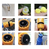 Dụng cụ chổi rửa xe 2 trong 1 kèm vòi nước đa năng tiện lợi hàng tốt tạo bọt