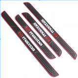 Bộ 4 miếng cao su dán bậc cửa logo sport và các hãng xe