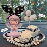 Sét búp bê - Bé gái thiên thần có cánh dễ thương đặt taplo có ô tô