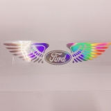 Tem Decal Phản Quang Cánh Thiên Thần Logo Hãng Xe Dán Trang Trí Theo Logo Xe Ô Tô